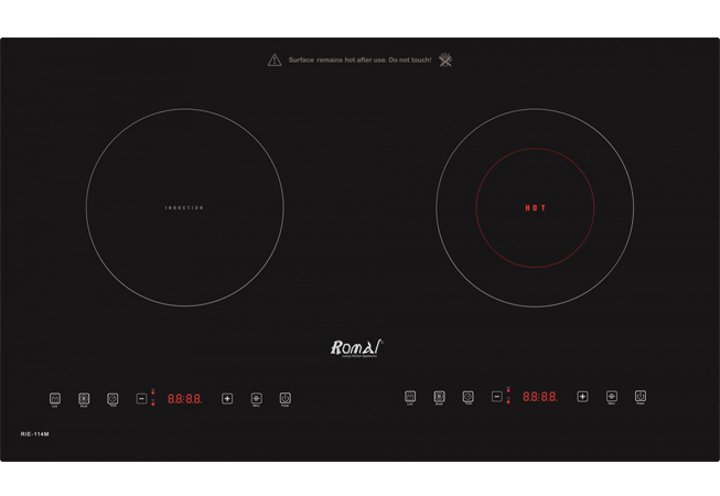 Bếp hỗn hợp điện từ Romal RIE- 114M